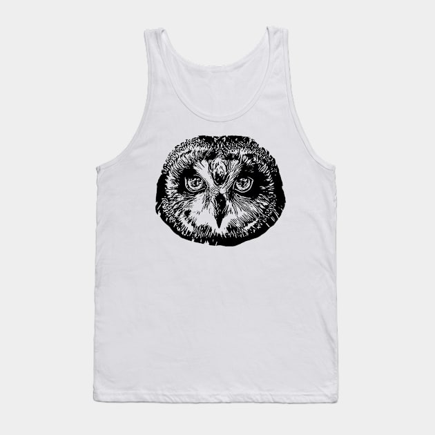 Owl Tank Top by Nimmersatt